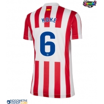 Ženski Nogometni dresi Atletico Madrid Koke #6 Domači 2025-26 Kratek Rokav